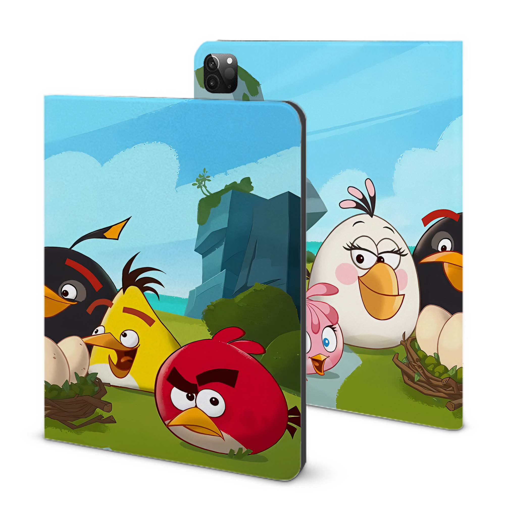 （画像用） Angry Birds アングリーバード IPadケース ペンホルダー付き ブックスタイルデザイン